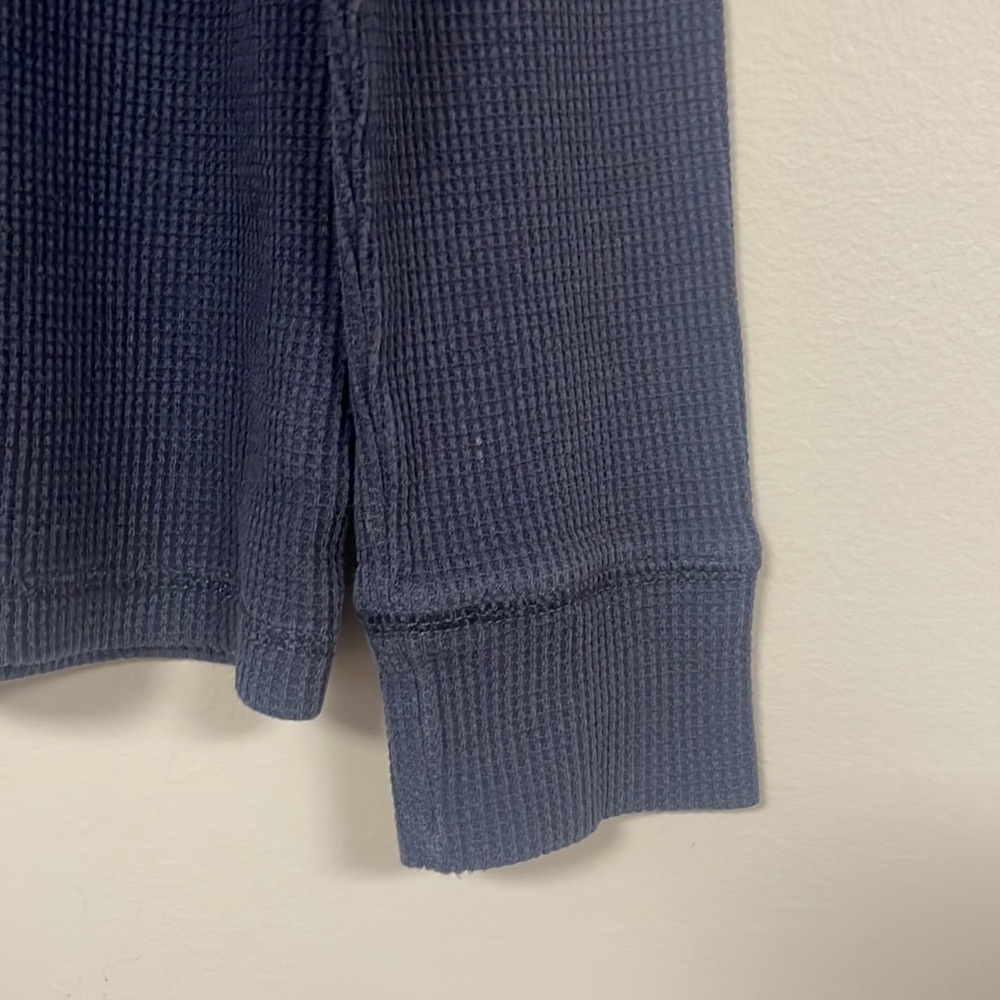 1989 Place Navy Blue Thermal Long Sleeve Shirt, L (10-12), good condition - Picture 4 of 7